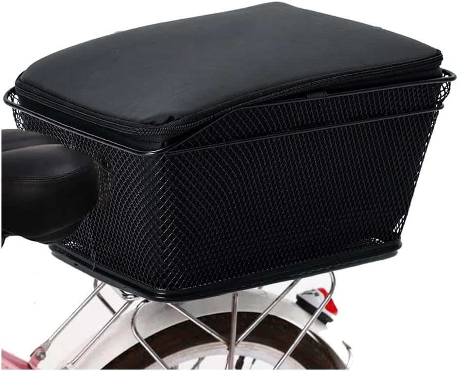 Waterproof Bicycle Storage Basket with Weatherproof Lid - Pexav
