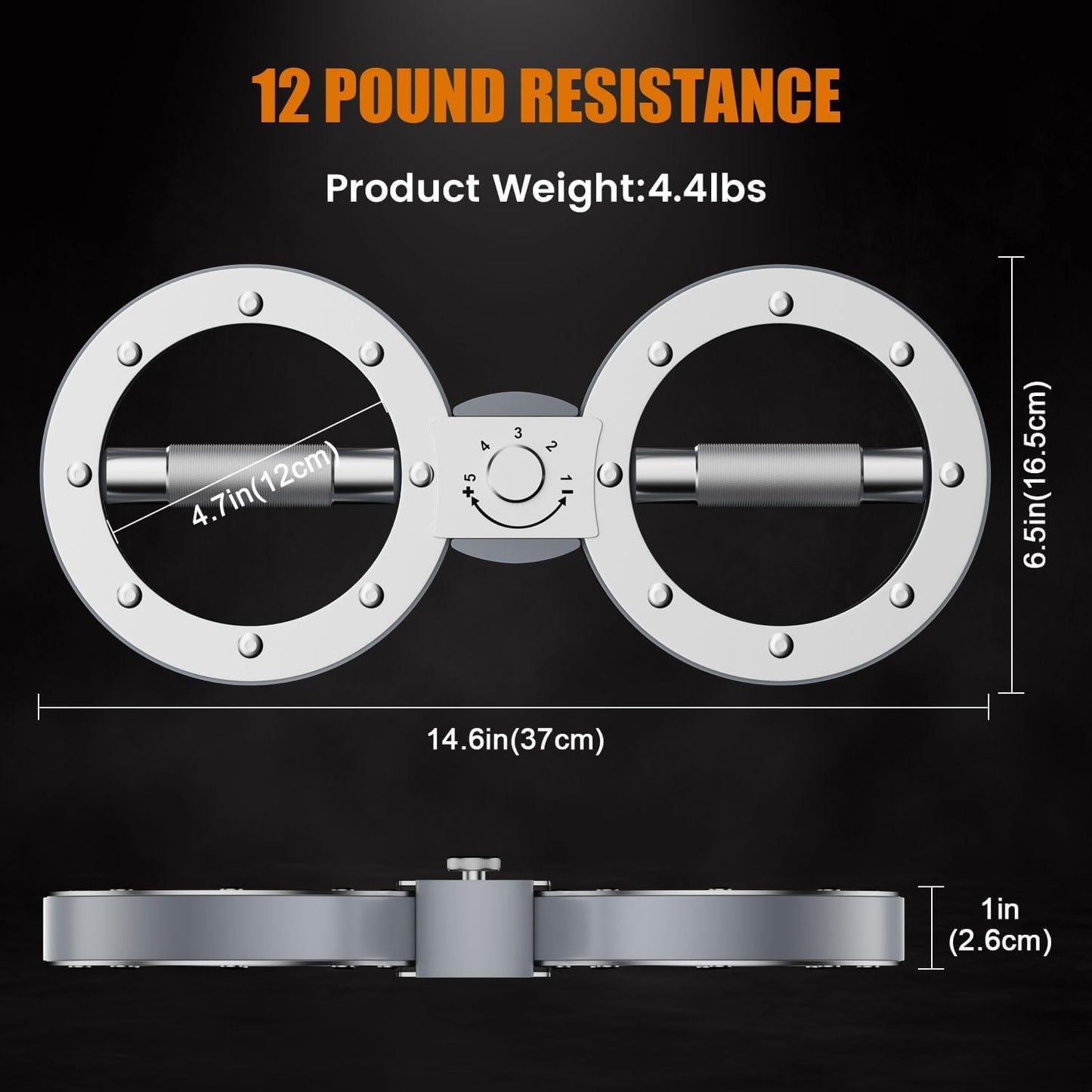 Compact Arm Trainer with 12LB Adjustable Resistance