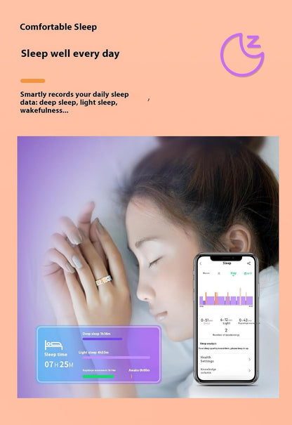 Stylish Health Monitoring Smart Ring