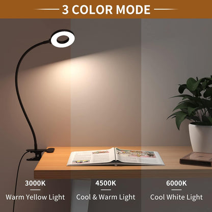 Bright Adjustable LED Office Lamp with Flexible Arm