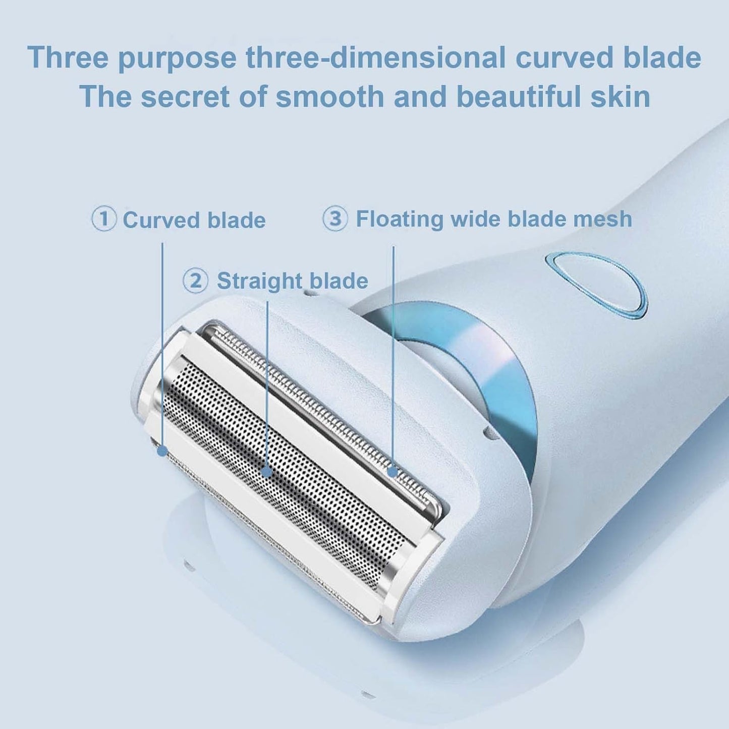 Women's Rechargeable Shaver with Fast Cutting Blades