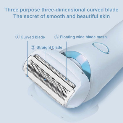 Women's Rechargeable Shaver with Fast Cutting Blades