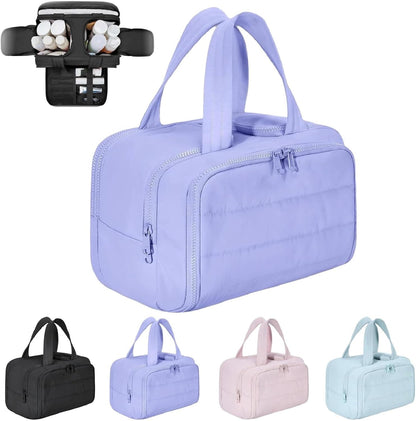 Spacious Water Resistant Travel Makeup Bag