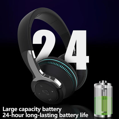 Compact Bluetooth Gaming Headset with Color Lights
