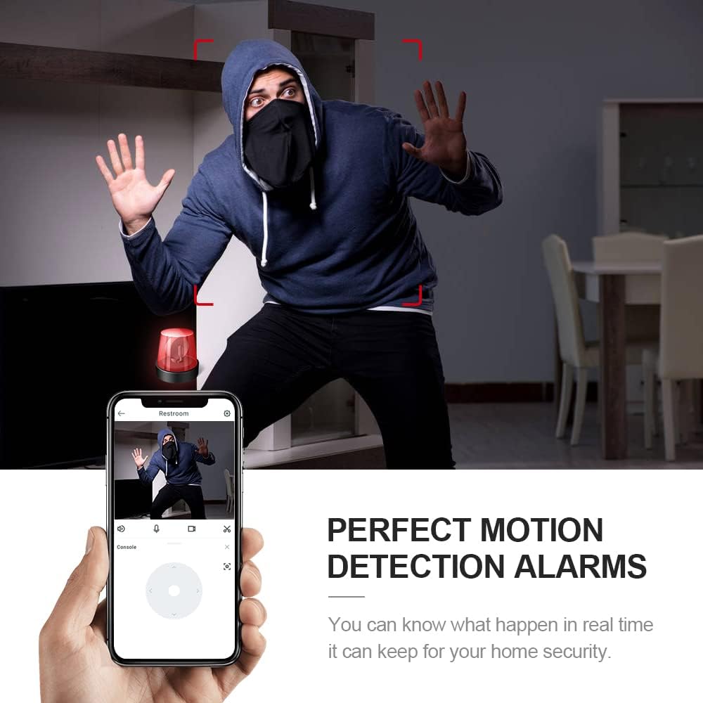 Small 4K WiFi Home Camera with Night Vision