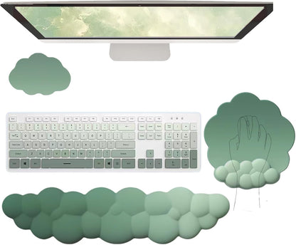 Comfortable Ergonomic Wrist Rest Set with Mouse Pad