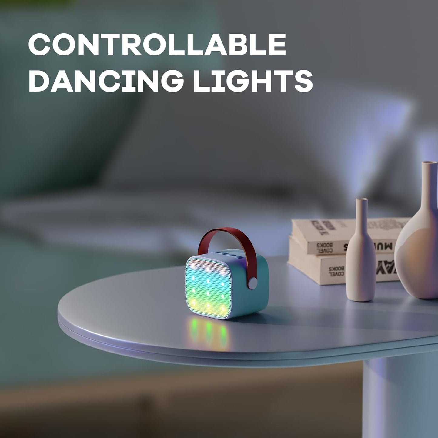 Compact Bluetooth Karaoke System with Microphones