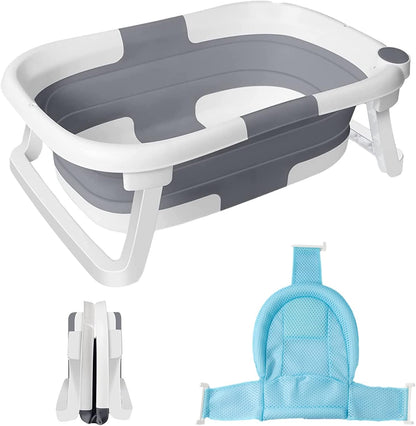 Portable Baby Bath Tub with Mesh Net - Pexav