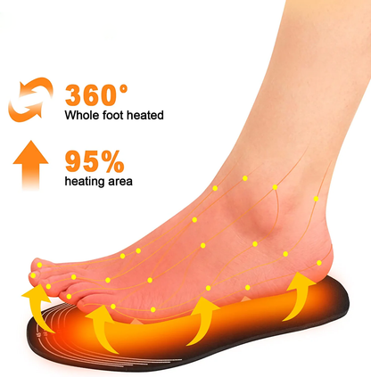 Warm Electric Heated Insoles for Boots and Outdoor Shoes