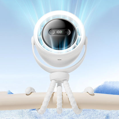 Portable Baby Stroller Fan with LED Nightlight 100 Settings