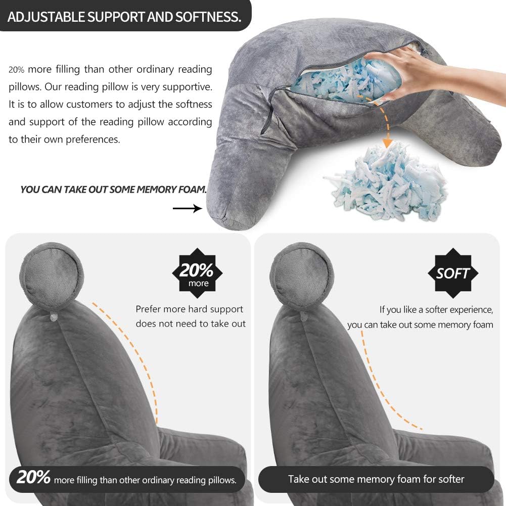 Comfortable Bed Rest Pillow with Back Support