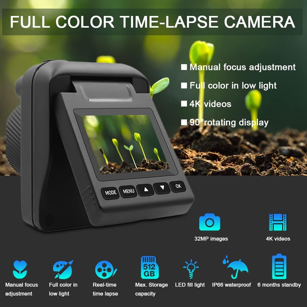 Weatherproof 4K Trail Camera with Long Lasting Battery