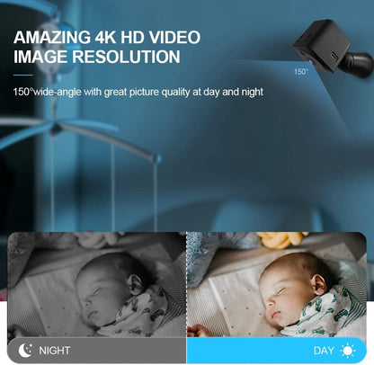 Small 4K WiFi Home Camera with Night Vision