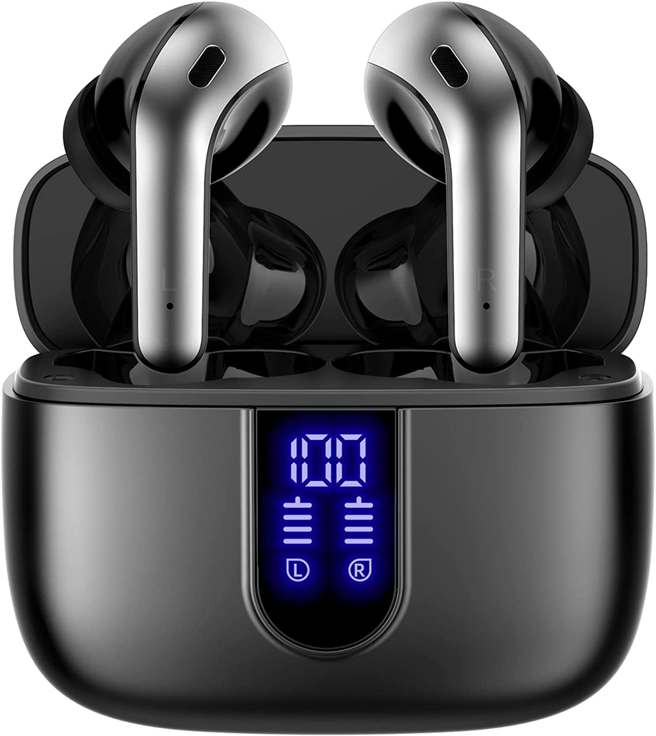 Compact Bluetooth Earbuds With Portable Charger - Pexav