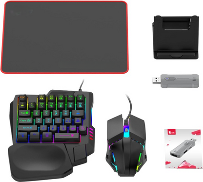 Wireless Gaming Keyboard Mouse Set with Ergonomic Pad - Pexav