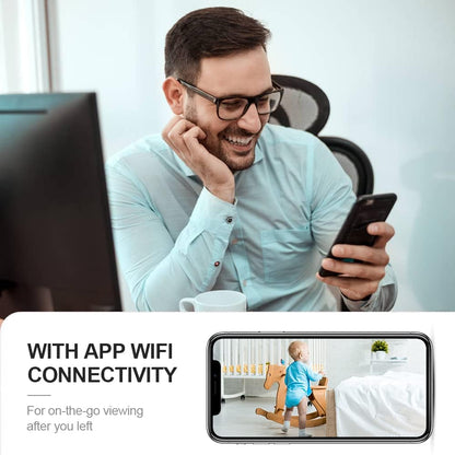 Small 4K WiFi Home Camera with Night Vision