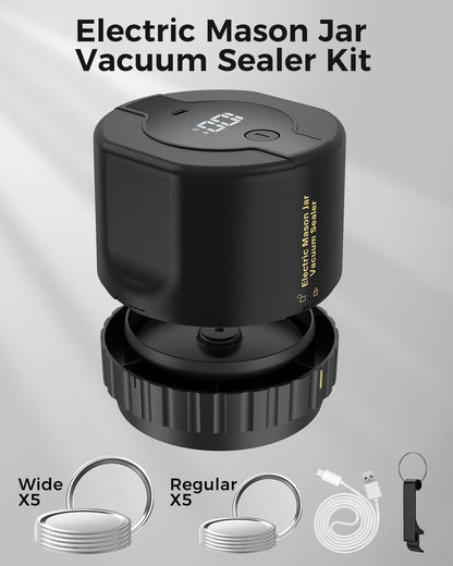 Compact Food Storage Vacuum Sealer Kit