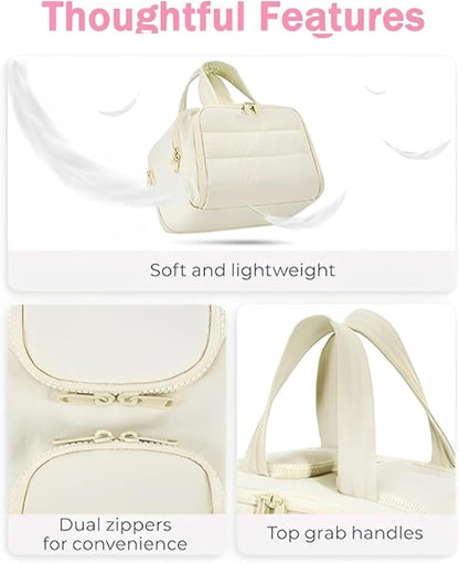 Spacious Water Resistant Travel Makeup Bag