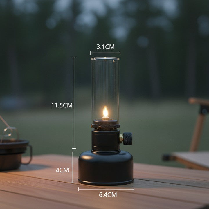 Compact Portable Fire Light Table Lamp
