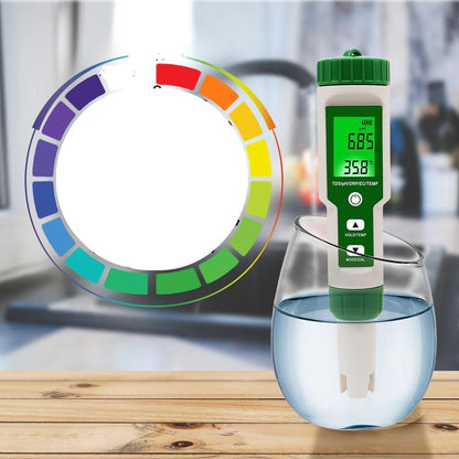 Accurate 5-in-1 Water Test Meter for PH and Temperature