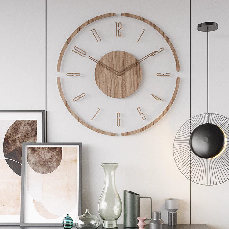 Classic Wooden Large Wall Clock