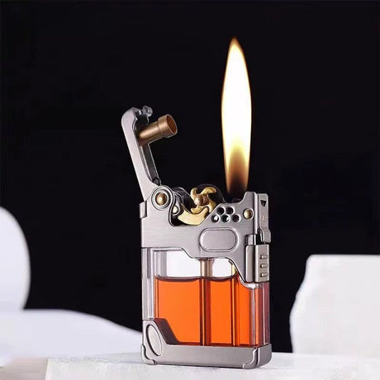 Transparent Fuel Metal Lighter - Pexav