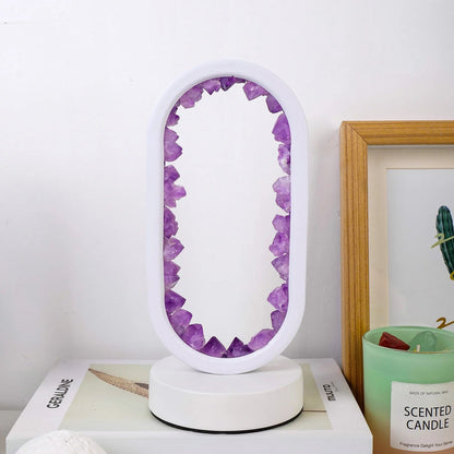 Purple Gemstone Dimmable Desk Lamp