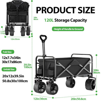 Collapsible Lightweight Garden Wagon