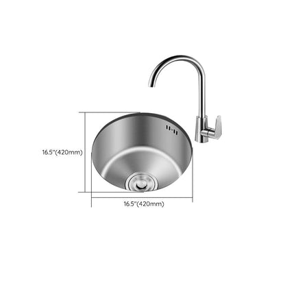 Durable Steel Kitchen Sink with Drain Basket