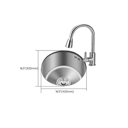 Durable Steel Kitchen Sink with Drain Basket