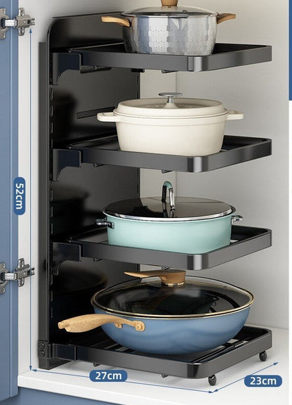 Space Saving Tiered Kitchen Shelf Organizer