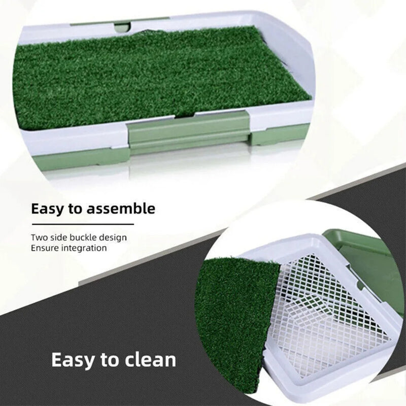 Portable Pet Training Pad with Artificial Turf