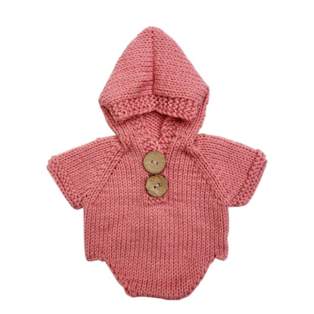 Adorable Baby Knit Jumpsuit Outfit