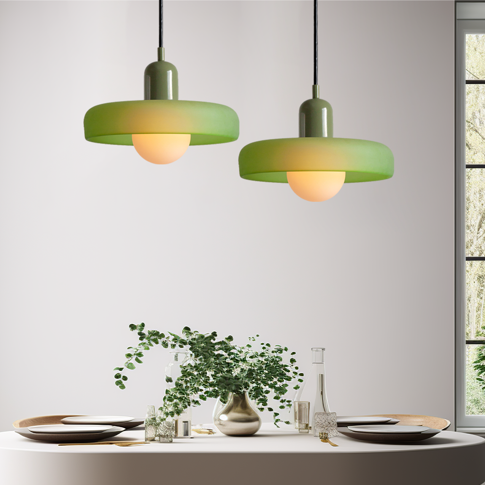 Stylish Glass Pendant Light Colorful Hanging Ceiling Lamp