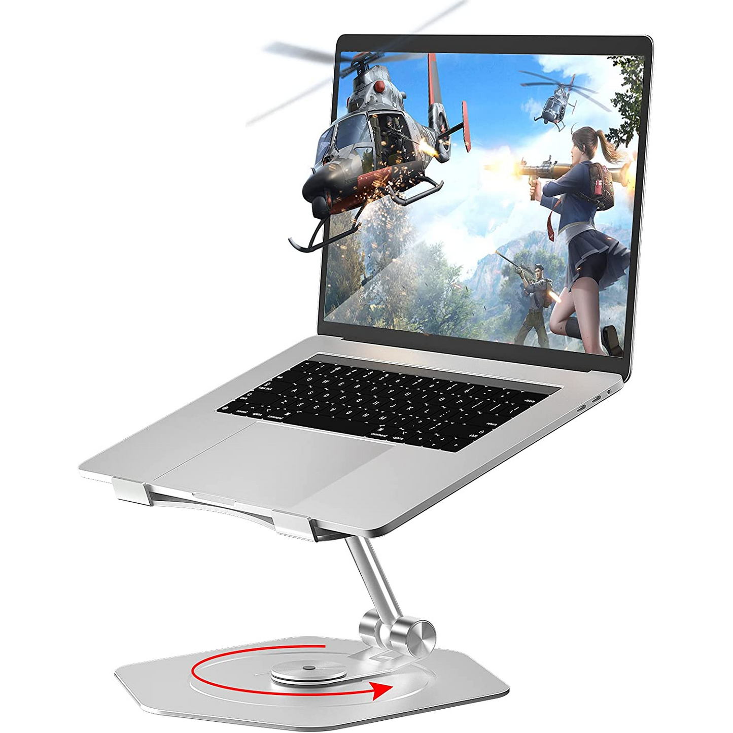Adjustable Height Laptop Desk Stand with 360 Rotation