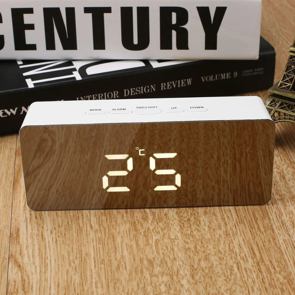 Sleek Modern LED Digital Desk Alarm Clock