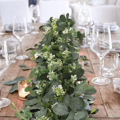 Artificial Fresh Eucalyptus Leaf Garland for Home Decor