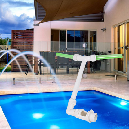 Colorful Pool Fountain with LED Night Light
