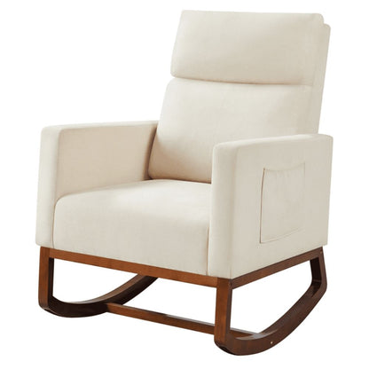 Comfortable Wooden Patio Rocking Chair