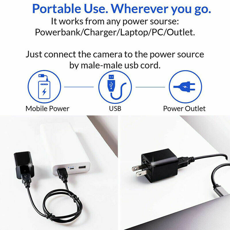 Compact 1080P Hidden Spy Camera Charger