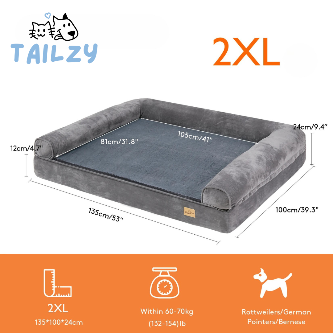 Comfortable Pet Sofa Bed with Removable Washable Cover
