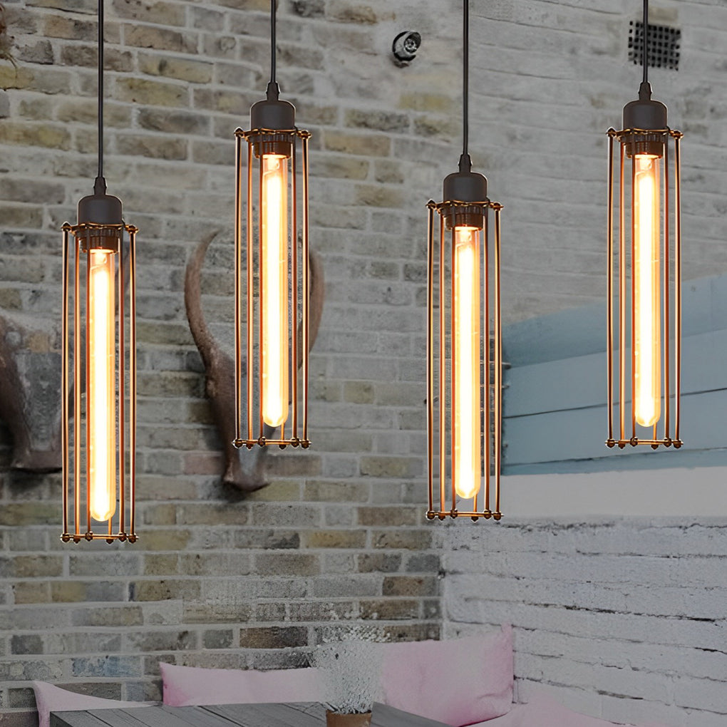 Vintage Metal Hanging LampFixture - Pexav