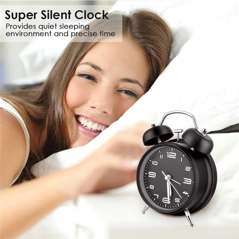 Classic Dual Bell Digital Alarm Clock with Night Light