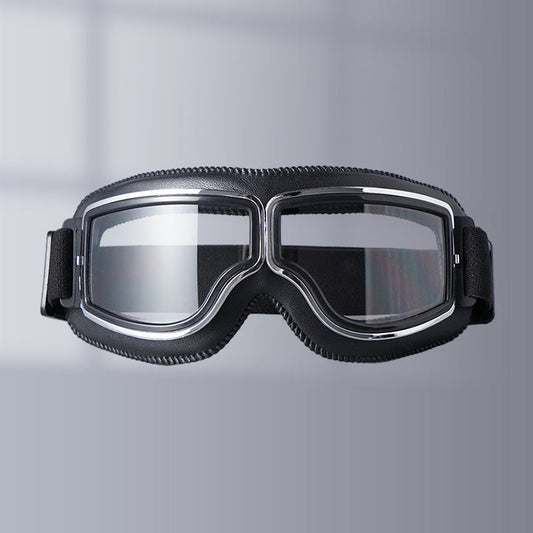 Classic Biker Goggles - Vintage Aviator Eyewear - Pexav