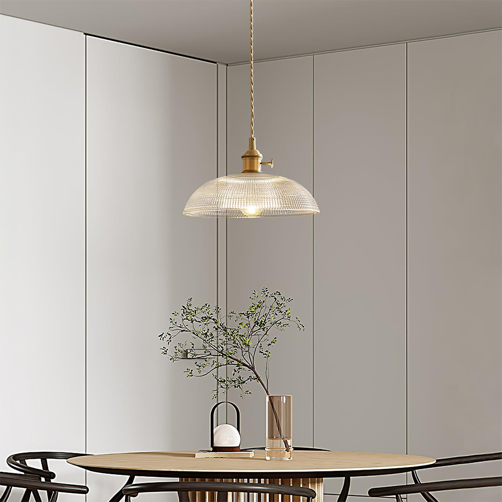 Simple Vintage Glass Drop Pendant Lamp