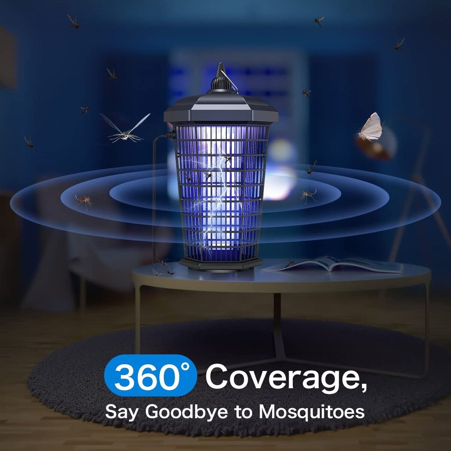 Effective Indoor Outdoor Bug Zapper Lamp
