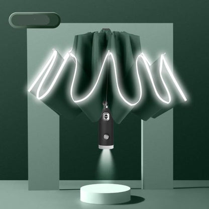 Waterproof Compact LED Folding Umbrella