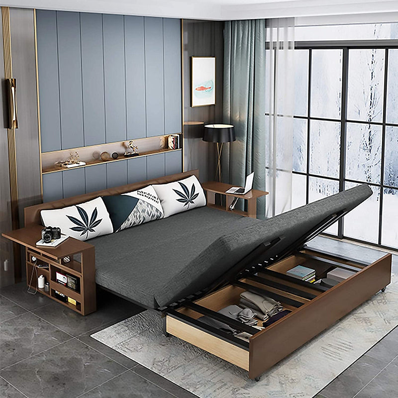 Space Saving Wooden Folding Sofa Bed - Pexav