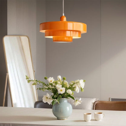 Medieval Retro Three-Tier Iron Pendant Light