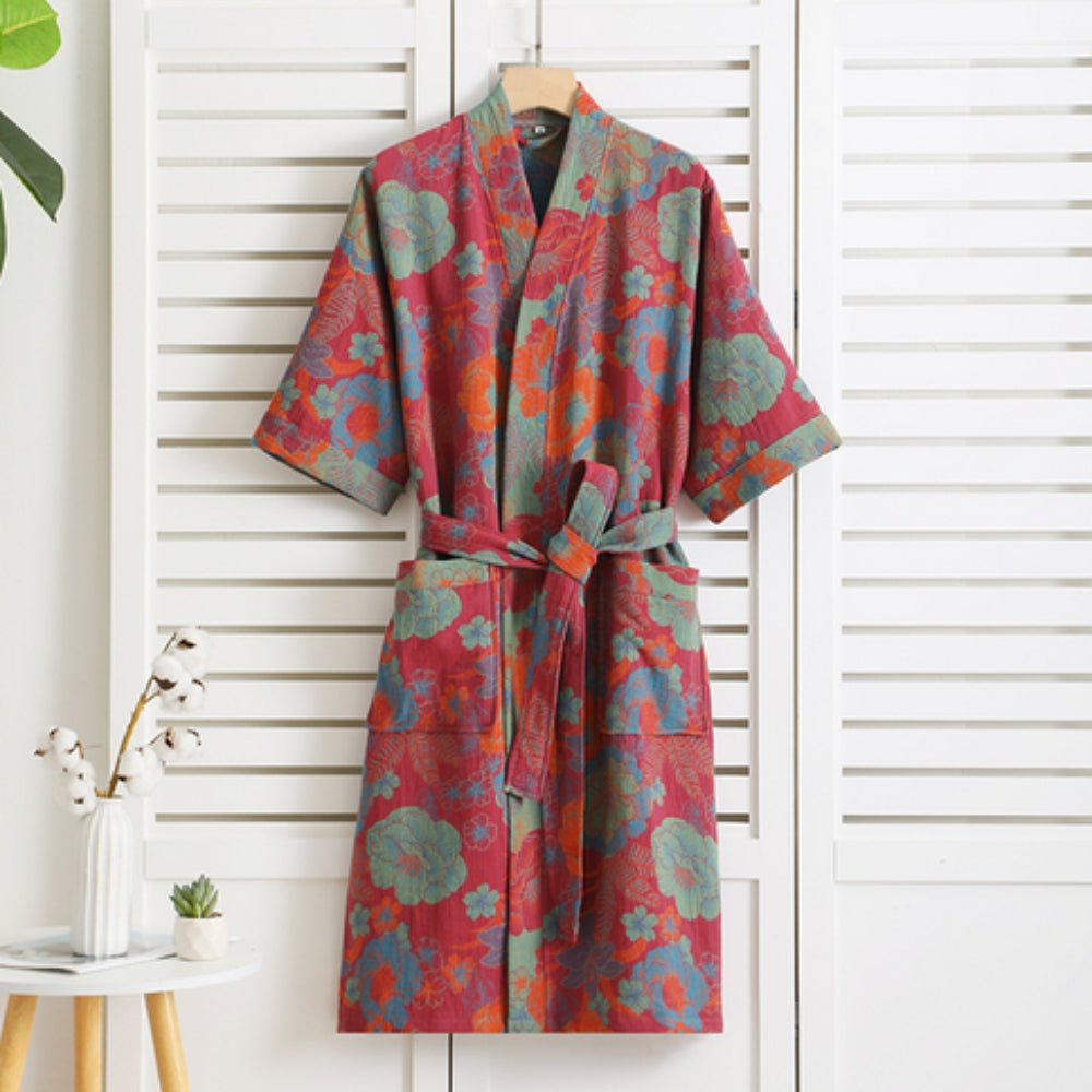 Soft Plush Bathrobe with Classic Style